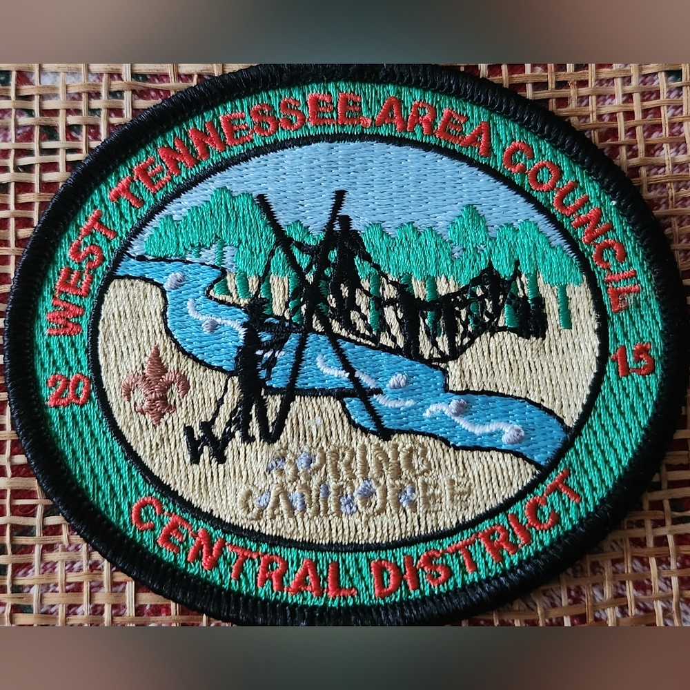BoyScouts Patch West Tennessee Area Council Central District Spring Camporee2015